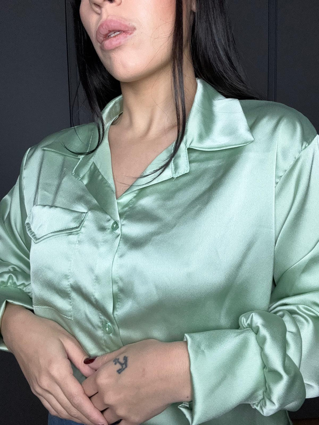 Camicia simil seta