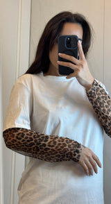 Maglia maniche Leopard