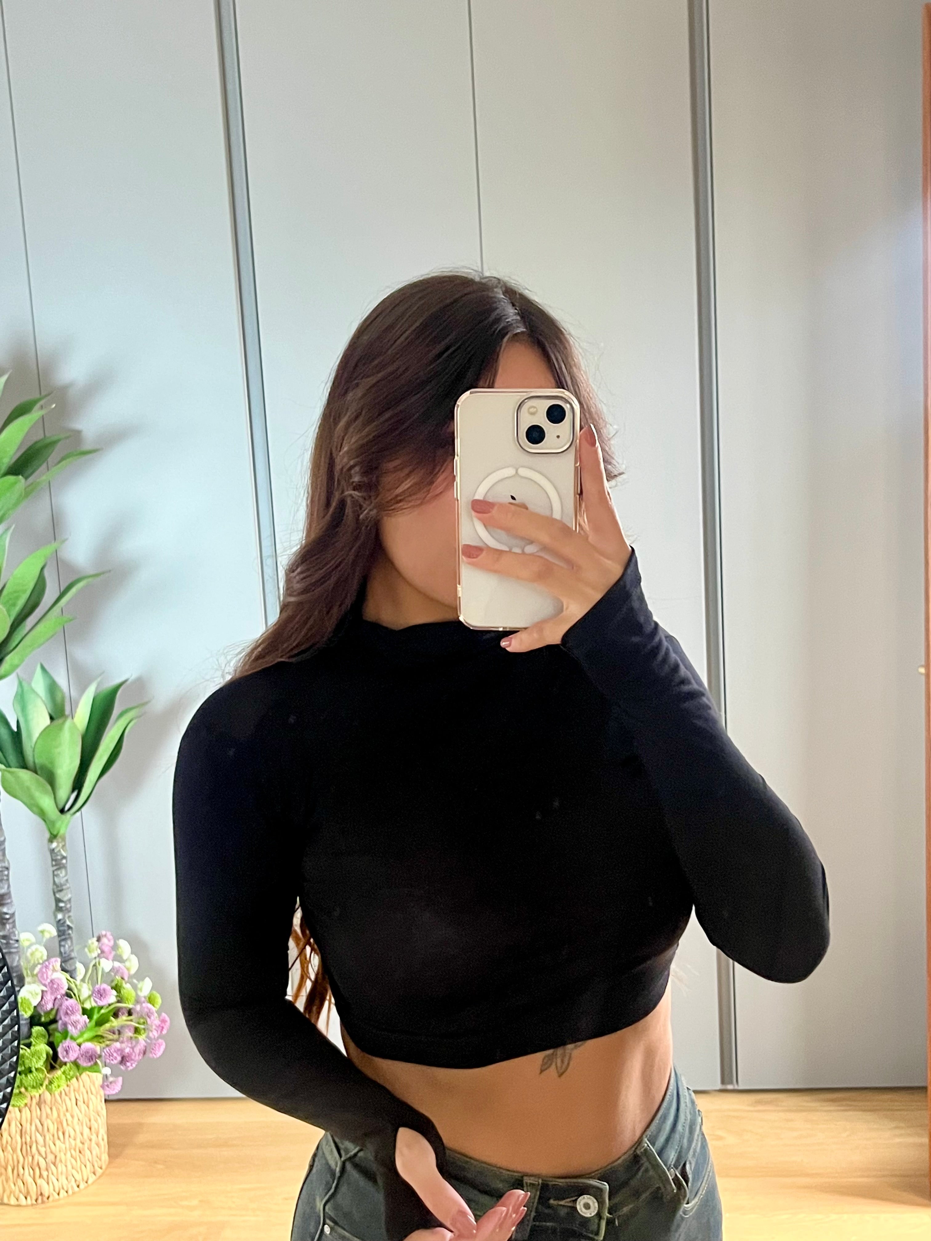 MAGLIA CROP COLOR
