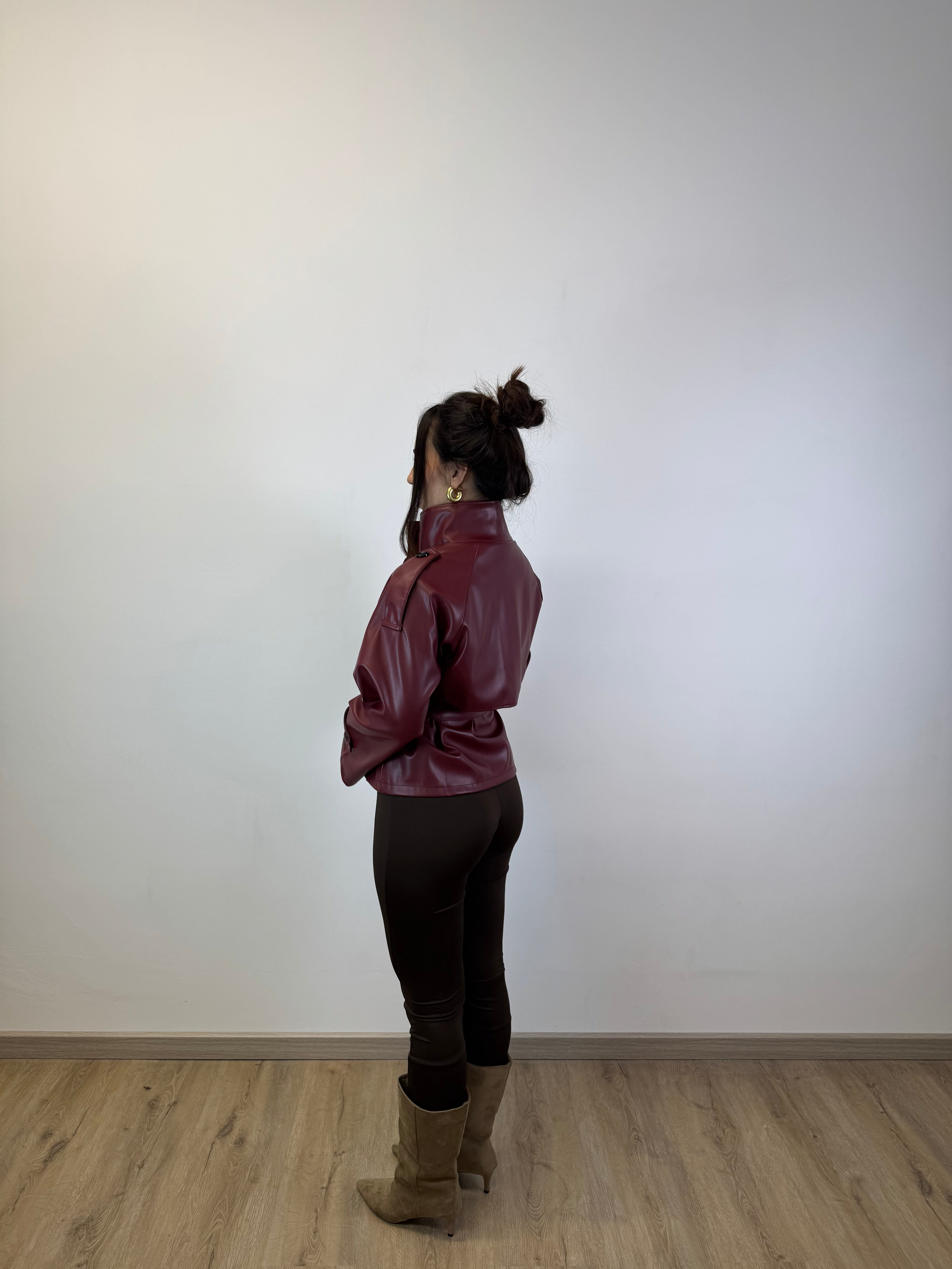 MINI TRENCH AMELIA BORDEAUX