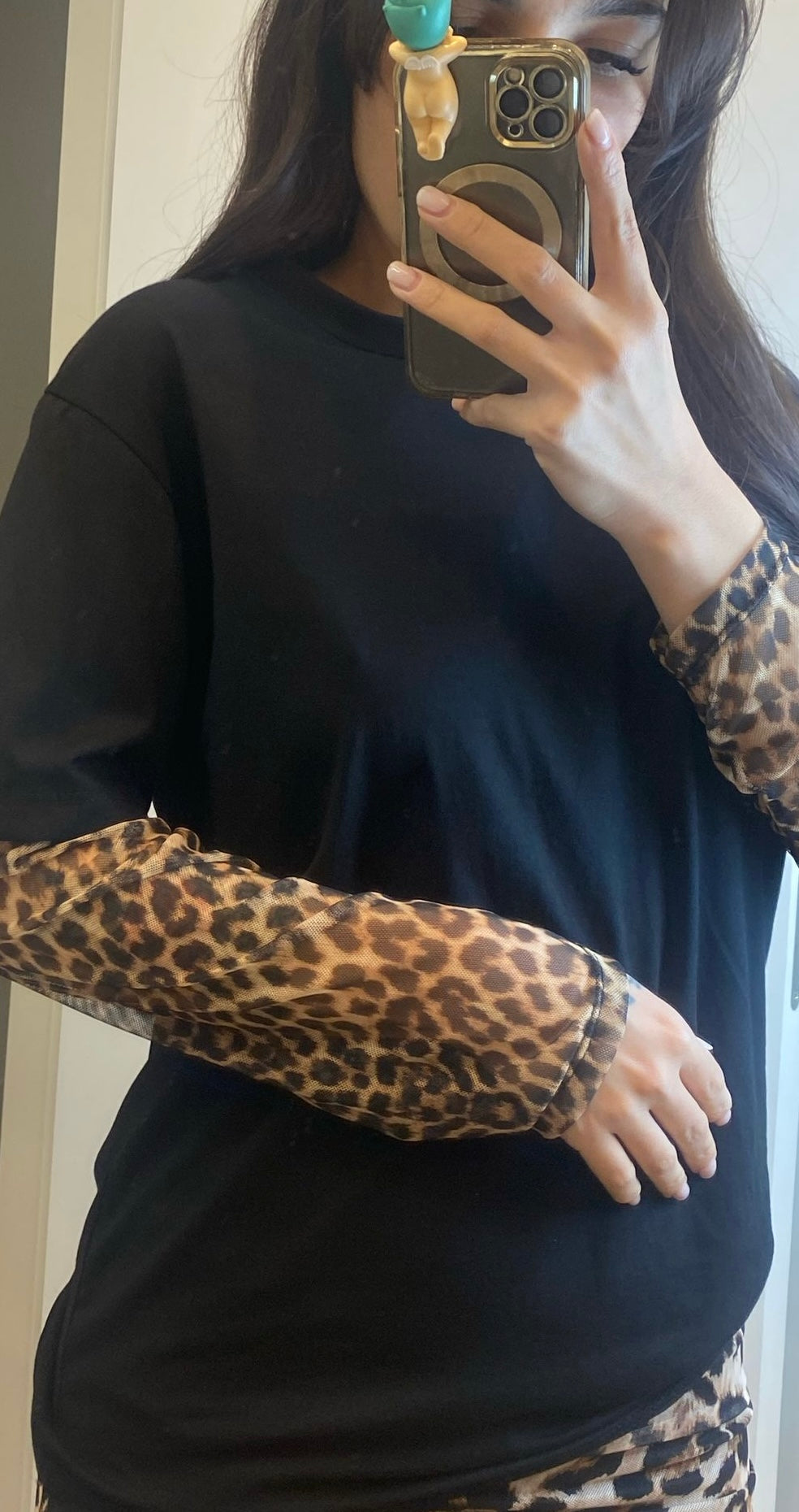 Maglia maniche Leopard