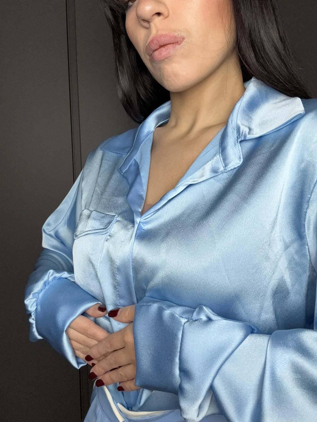Camicia simil seta
