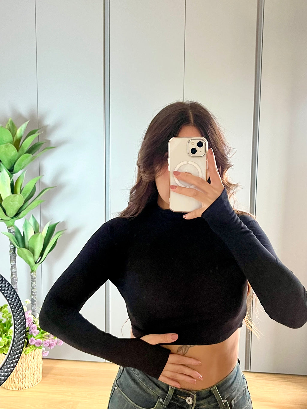 MAGLIA CROP COLOR
