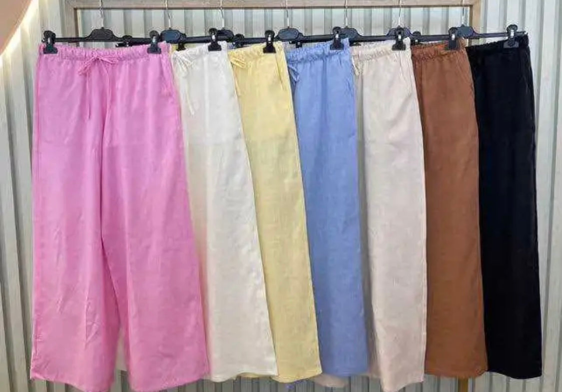 Pantalone misto Lino