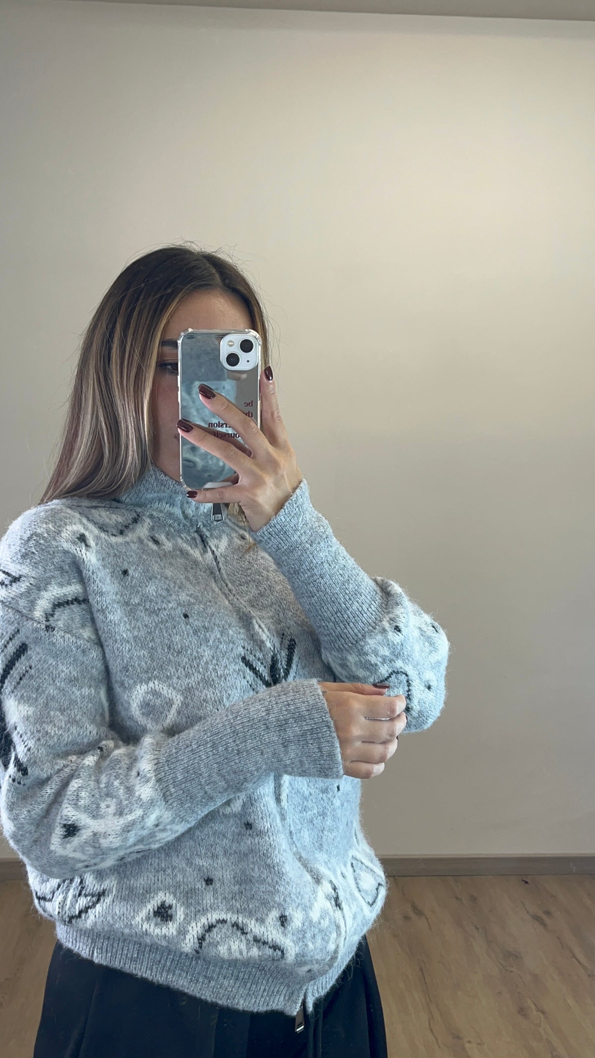 CARDIGAN BANDANA ÉCRU