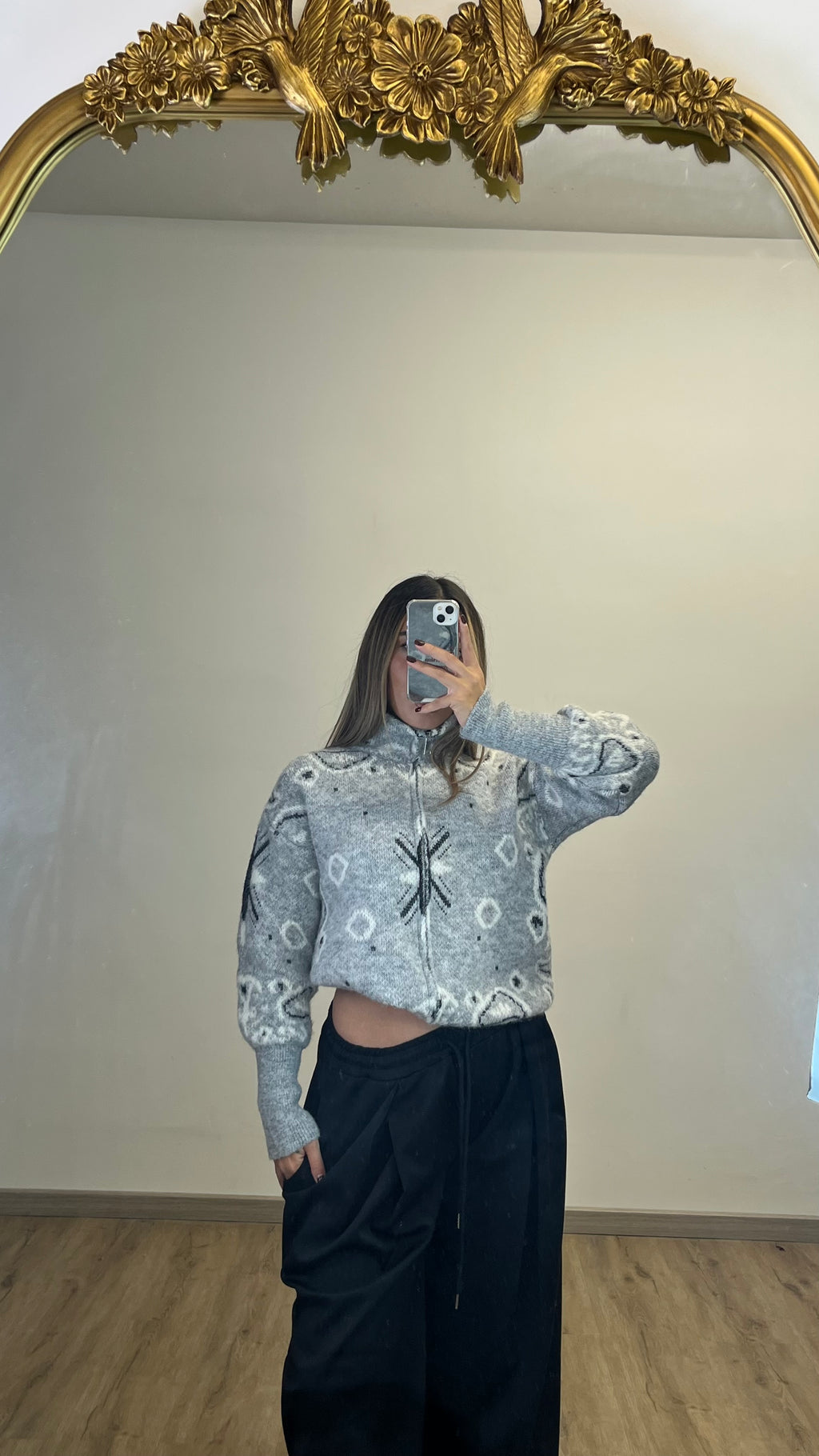 CARDIGAN BANDANA ÉCRU